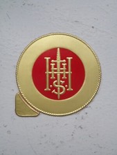 Hörster Solingen - Aufkleber - Dolch Blankwaffen Hersteller Zubehör Rot Gold rar