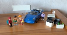 TOP PLAYMOBIL Konvolut 5991 Porsche 911 Targa 4S + 4 Figuren, Möbel siehe Besch.