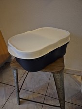 Laibwächter / Brotdose Brotkasten / Tupperware / Aufbewahrungs Box / Blau Weiß^