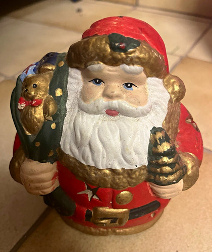 Weihnachtsmann keramik - 3x,