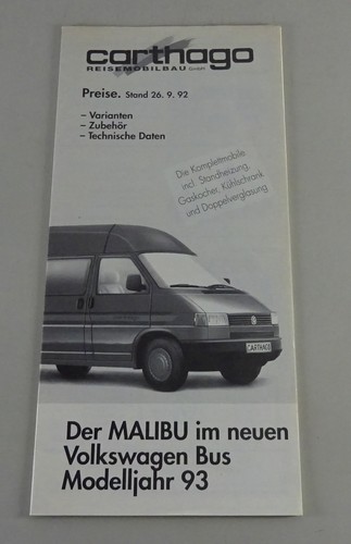 1992 carthago malibu - vw,
