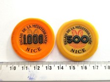 Paket 2 Wertmarken Kasino Nice