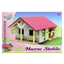 Kids Globe Farm Bauernhof Pferdestall mit 2 Boxen & Werkstatt 1:24  610168