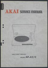 Original AKAI AP-A2/C Turntable Service Manual/Diagram/Parts List o159