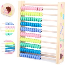 Abakus Holz Lernspielzeug Holzspielzeug Montessori Rechenschieber Kinder