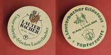 Lauterbacher Gildefest 1984 Brauerei Bierdeckel Bier