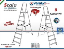 x Aluminium Leiter 8 Stufen