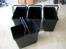 4 große IKEA Vorratsbehälter, Aufbewahrungsbehälter mit Tragegriff, für Hyllis,