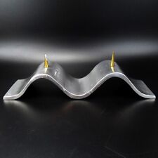 Designer Aluminium Kerzenständer Kerzenhalter Vintage Welle 70er 80er Jahre