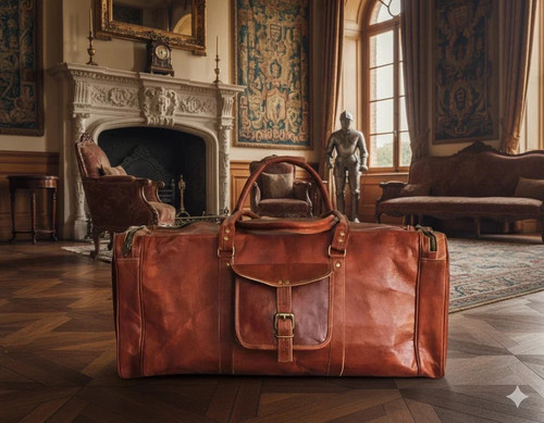 Leder reisetasche seesack - leder,