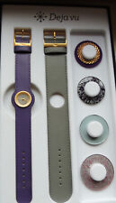 Deja vu Uhr mit Lederbänder
