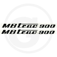 Aufklebersatz Motorhaube für Unimog MB Trac 900 Mittelschalter