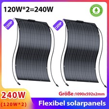 240W FLEXIBEL SOLARMODUL SOLARPANEL Flex PV MODUL FÜR BALKONKRAFTWERK WOHNMOBIL