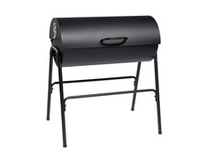 Holzkohlegrill in Fassform 90
