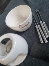 Schokofondue Set für Teelicht Schoko Fondueset Schokoladenfondue Fondue Mini