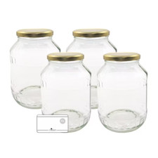 4 große Einmachgläser 1700