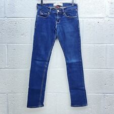 HOLLISTER MARINEBLAU SKINNY JEANS SOCIAL STRETCH HOHE TAILLE Y2K 3S DENIM UK W26 L31