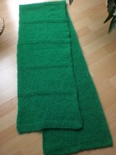 Handarbeit Lana Grossa Brigitte No 3 -  langer  Schal in grün - NEU