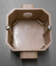 DDR VEB RFT Einputz Dose eckig Unterputz Vintage alt Loft Design Ersatz Sammler#