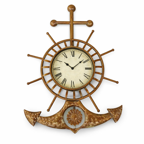 Wanduhr anker steuerrad - anker,