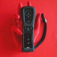 Official wii remote black - wii,