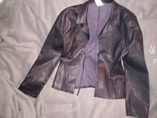 Kunstlederjacke schwarz