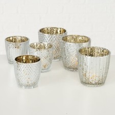 Boltze 2026942  Windlicht Patty antik silber 6tlg.