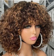 Perücke Echte Haare Fringe 