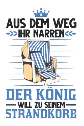 Strandkorb notizbuch könig - strandkorb, notizbuch: