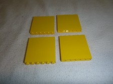 Lego 4 Gelbe Paneele 1 x 6 x 5
