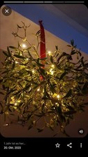MIT LICHT mittleren frischen Mistelstrauß Mistel Weihnachten-Hochzeit Dekoration