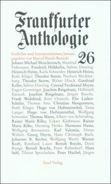 Frankfurter anthologie - frankfurter,