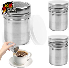 Edelstahl Puderzuckerstreuer