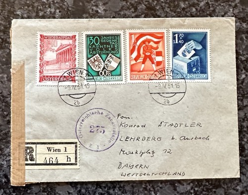 österreich brief 1951 mi - Österreich,