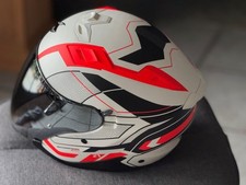 scorpion exo Z1 Jethelm  VUE weiss matt neonrot schwarz Gr.M NEU