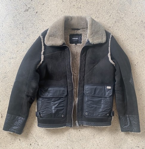 Diesel shearling jacke - shearling,