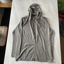 Hochwertige 100 % Kashmir, Hoodie Jacke, grau, Bisex Gr. M, Avenue Doch