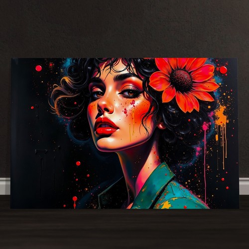 Wandbild bunte mädchen - ✅, wandbild,