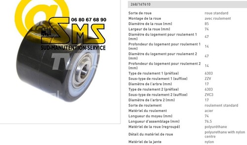 Toyota lhm230 rollenrad - bt,