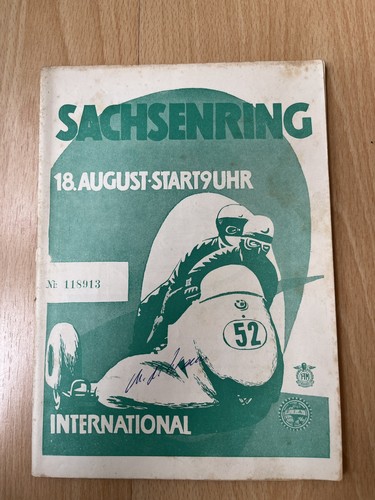 Sachsenring rennheft 1957 - sachsenring,