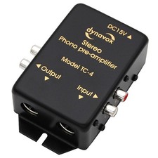 Dynavox TC-4 Phono Vorverstärker, Phonovorverstärker, Cinch + 5-Pol DIN, Schwarz