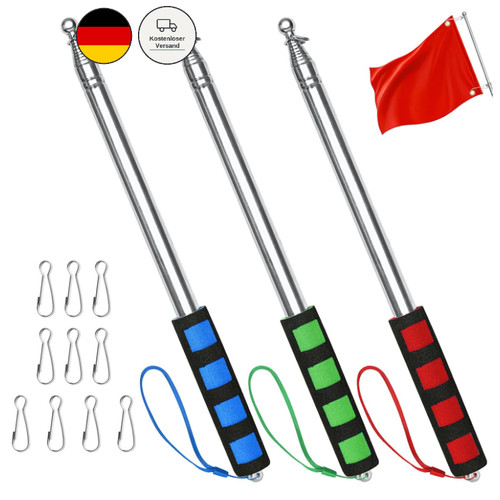 Teleskop fahnenstange mit - 2m,
