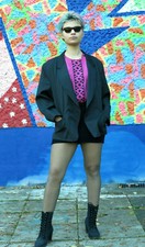 petite mademoiselle Damenjacket Jacke 90er True Vintage 90s ladies blazer black