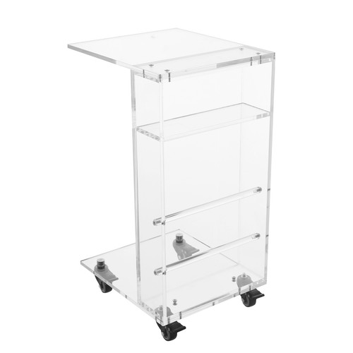 Acryl beistelltisch form - acryl, c-form
