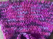 550g Wolle, Bändchengarn, Dick, Pinktöne, Gebraucht