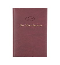 Buchkalender 2026 mit Gravur /