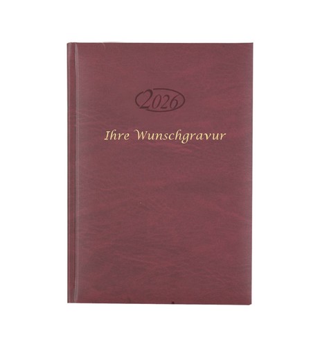 Buchkalender 2026 mit gravur - mit, /