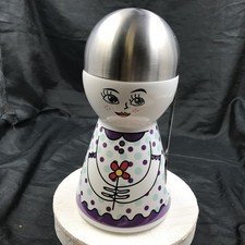 Keramik Vorratsbehälter mit Edelstahl Verschluss und Portionlöffel