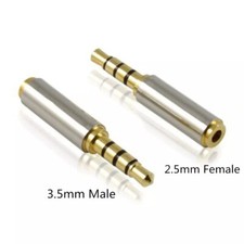 3,5mm Klinkenstecker auf 2,5mm Kopfhörer Buchse Klinke AUX Audio Stereo Adapter