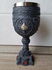 Kelch Drache Gothic Mystik Fantasy Mittelalter Ornament Resin Deko [H=17,5 cm]